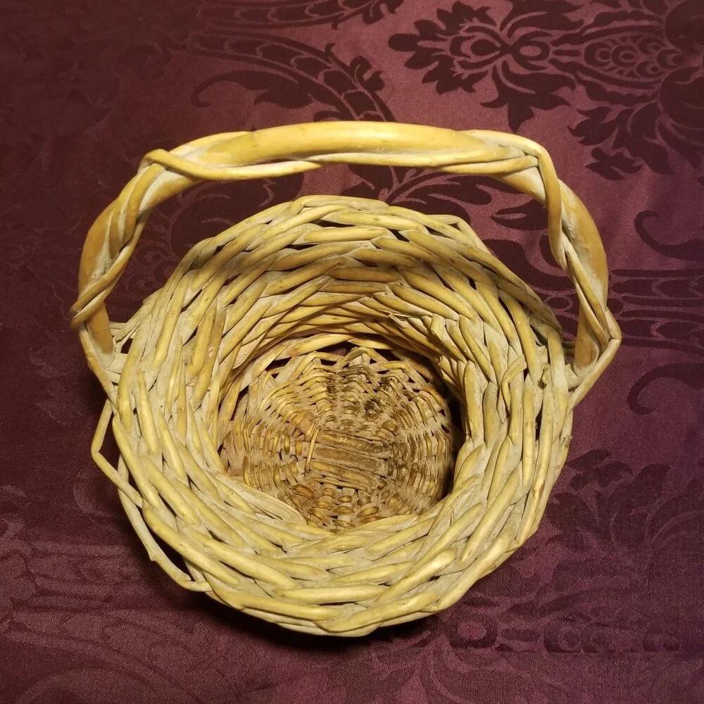 Bird's Nest Woven Basket Décor Costume Prop Boho Rustic